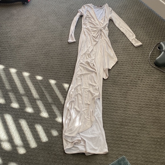 House Of CB, 'Pedrina' White Pearl Maxi Dress, Size S - Picture 2 of 5